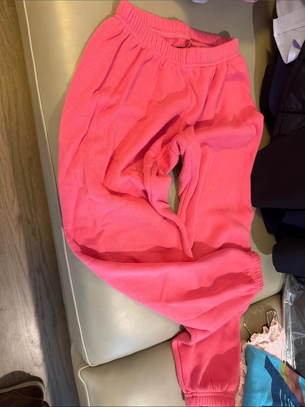 Katie J NYC Hot Pink Fleece Joggers for Kids